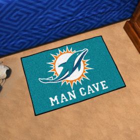 NFL - Miami Dolphins Man Cave Starter Rug 19"x30"