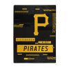 PIRATES OFFICIAL MLB "Digitize" Raschel Throw Blanket; 60" x 80"