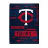 TWINS OFFICIAL MLB "Digitize" Raschel Throw Blanket; 60" x 80"