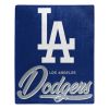 Dodgers OFFICIAL MLB "Signature" Raschel Throw Blanket; 50" x 60"