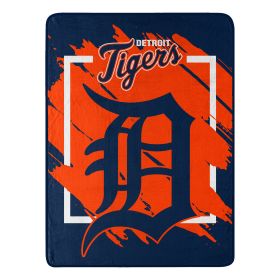 TIGERS OFFICIAL MLB "Walk off" Micro Raschel Throw Blanket; 46" x 60"