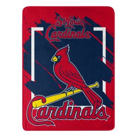 CARDINALS OFFICIAL MLB Dimensional Micro Raschel Throw Blanket; 46" x 60"