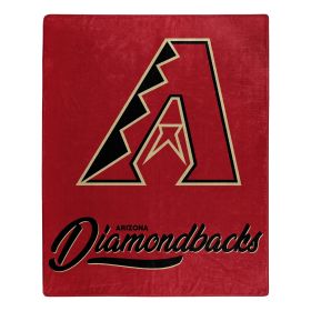 Diamondbacks OFFICIAL MLB "Signature" Raschel Throw Blanket; 50" x 60"