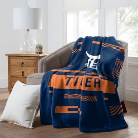 TIGERS OFFICIAL MLB "Digitize" Raschel Throw Blanket; 60" x 80"