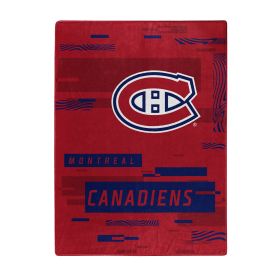 Canadiens OFFICIAL NHL "Digitize" Raschel Throw Blanket; 60" x 80"