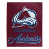 Avalanche OFFICIAL NHL "Signature" Raschel Throw Blanket; 50" x 60"