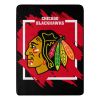 Blackhawks OFFICIAL NHL "Run" Micro Raschel Throw Blanket; 46" x 60"