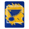 Blues OFFICIAL NHL "Run" Micro Raschel Throw Blanket; 46" x 60"