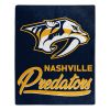 Predators OFFICIAL NHL "Signature" Raschel Throw Blanket; 50" x 60"