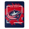 Blue Jackets OFFICIAL NHL "Run" Micro Raschel Throw Blanket; 46" x 60"