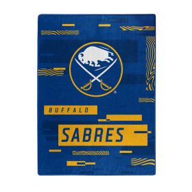 Sabres OFFICIAL NHL "Digitize" Raschel Throw Blanket; 60" x 80"