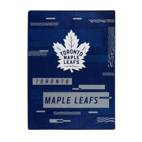 Maple Leafs OFFICIAL NHL "Digitize" Raschel Throw Blanket; 60" x 80"