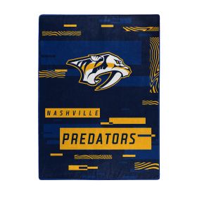 Predators OFFICIAL NHL "Digitize" Raschel Throw Blanket; 60" x 80"