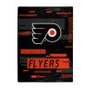 Flyers OFFICIAL NHL "Digitize" Raschel Throw Blanket; 60" x 80"