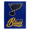 Blues OFFICIAL NHL "Signature" Raschel Throw Blanket; 50" x 60"