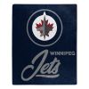 Winnipeg Jets OFFICIAL NHL "Signature" Raschel Throw Blanket; 50" x 60"