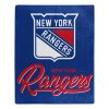 NY Rangers OFFICIAL NHL "Signature" Raschel Throw Blanket; 50" x 60"