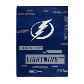 Lightning OFFICIAL NHL "Digitize" Raschel Throw Blanket; 60" x 80"