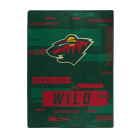 Wild OFFICIAL NHL "Digitize" Raschel Throw Blanket; 60" x 80"