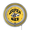 Dodge Chrome Double Rung Neon Clock - Super Bee