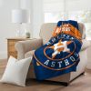 ASTROS OFFICIAL MLB "Walk off" Micro Raschel Throw Blanket; 46" x 60"