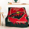 Wild OFFICIAL NHL "Run" Micro Raschel Throw Blanket; 46" x 60"