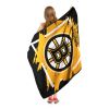 Bruins OFFICIAL NHL "Run" Micro Raschel Throw Blanket; 46" x 60"