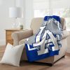 DODGERS OFFICIAL MLB "Walk off" Micro Raschel Throw Blanket; 46" x 60"