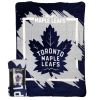 Maple Leafs OFFICIAL NHL "Run" Micro Raschel Throw Blanket; 46" x 60"