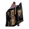 Ducks OFFICIAL NHL "Digitize" Raschel Throw Blanket; 60" x 80"