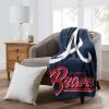 Braves OFFICIAL MLB "Signature" Raschel Throw Blanket; 50" x 60"