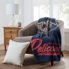 Pelicans OFFICIAL NBA "Signature" Raschel Throw Blanket; 50" x 60"