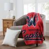 Capitals OFFICIAL NHL "Signature" Raschel Throw Blanket; 50" x 60"