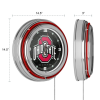 The Ohio State University Neon Clock - 14 inch Diameter