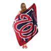 NATIONALS OFFICIAL MLB "Walk off" Micro Raschel Throw Blanket; 46" x 60"