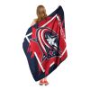 Blue Jackets OFFICIAL NHL "Run" Micro Raschel Throw Blanket; 46" x 60"