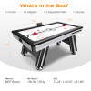 Air Hockey Table, 72" Indoor Hockey Table for Kids and Adults, LED Sports Hockey Game with 2 Pucks, 2 Pushers, and Electronic Score System