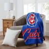 Cubs OFFICIAL MLB "Signature" Raschel Throw Blanket; 50" x 60"