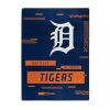 TIGERS OFFICIAL MLB "Digitize" Raschel Throw Blanket; 60" x 80"