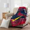 CARDINALS OFFICIAL MLB Dimensional Micro Raschel Throw Blanket; 46" x 60"