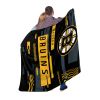 Bruins OFFICIAL NHL "Digitize" Raschel Throw Blanket; 60" x 80"