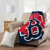 RED SOX OFFICIAL MLB "Walk off" Micro Raschel Throw Blanket; 46" x 60"