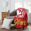 Hawks OFFICIAL NBA "Signature" Raschel Throw Blanket; 50" x 60"