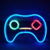 1pc, LED Gaming Neon Gaming Controller Shape LED Logo Light, Gaming Player Gift, Home Decor, Bedroom Decor, Room Decor, Indoor Decor, Wedding Decor